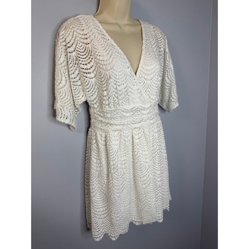 Lilly Pulitzer Parigi Skort Romper Dress Scalloped Lace Resort White Sz S - Picture 5 of 13